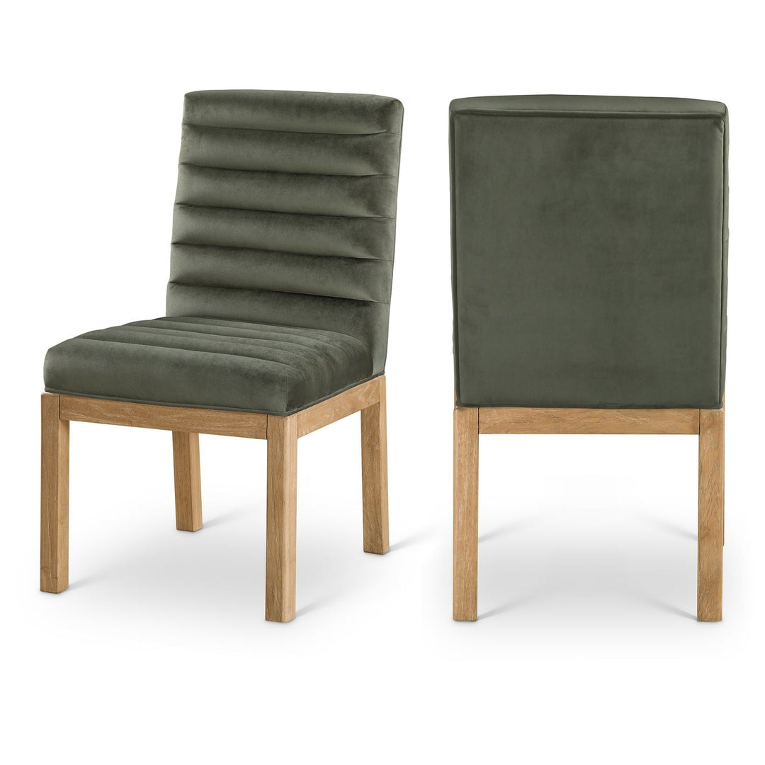 Evelyn Green Velvet Upholstered Dining Chair