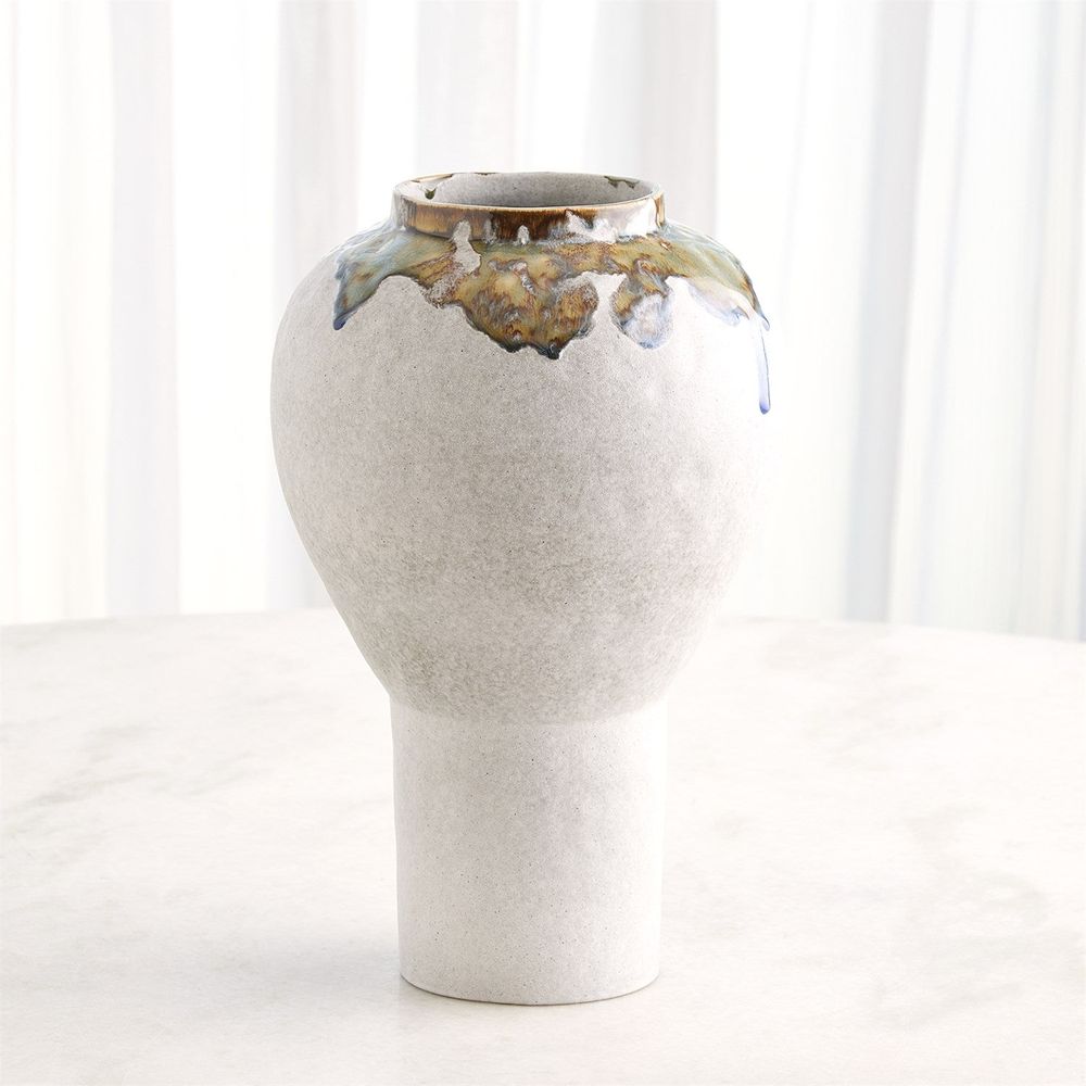 Volcan Handled Jar-Grey/Reactive Green-Lg