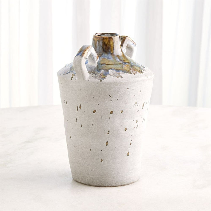 Volcan Handled Jar-Grey/Reactive Green-Lg