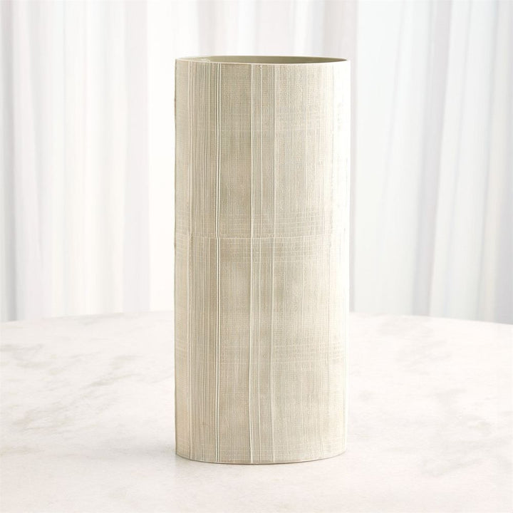 Vases Cross Hatch Vase-Celery-Med