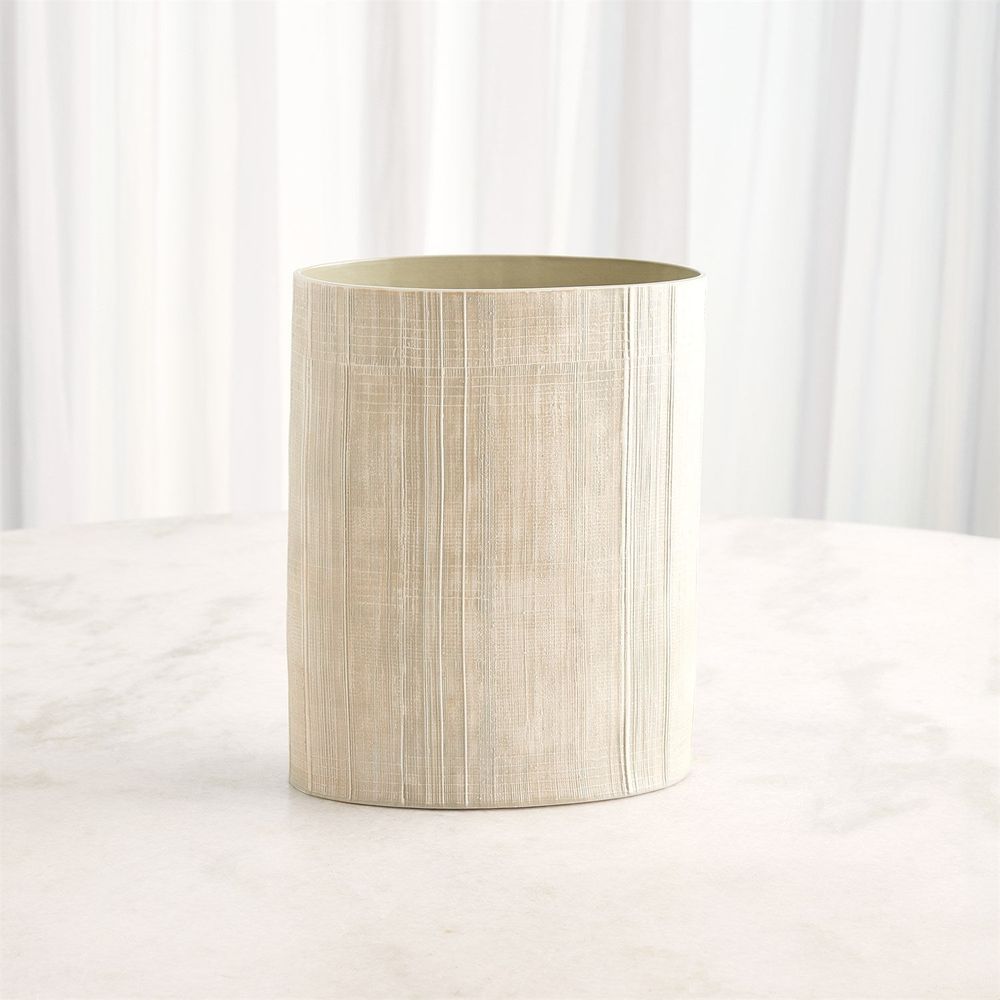 Vases Cross Hatch Vase-Celery-Med