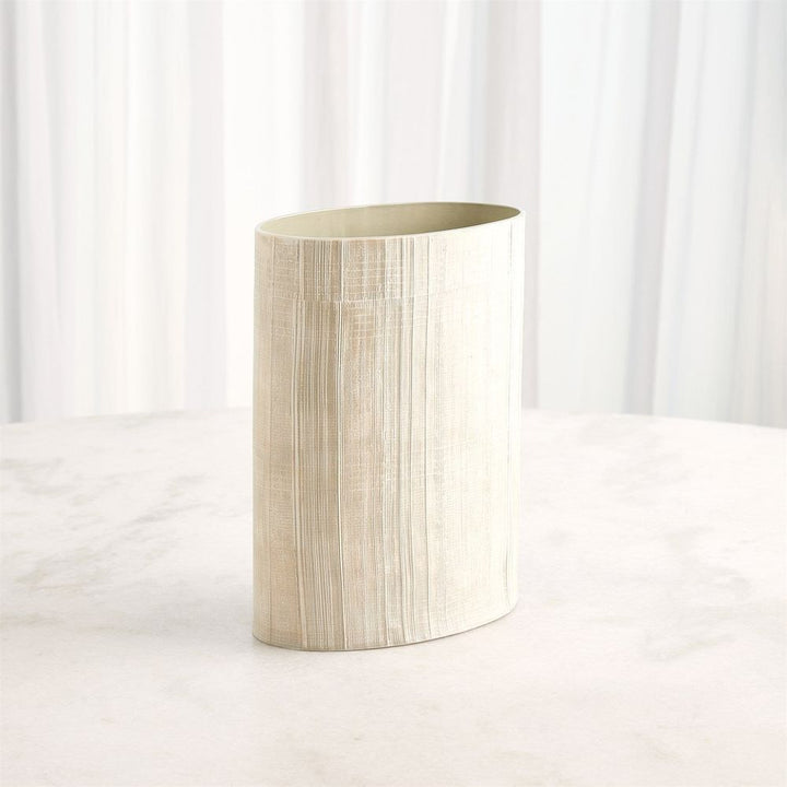 Vases Cross Hatch Vase-Celery-Med
