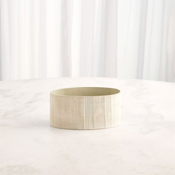 Cross Hatch Vase-Celery-Med