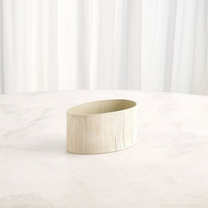Cross Hatch Vase-Celery-Med
