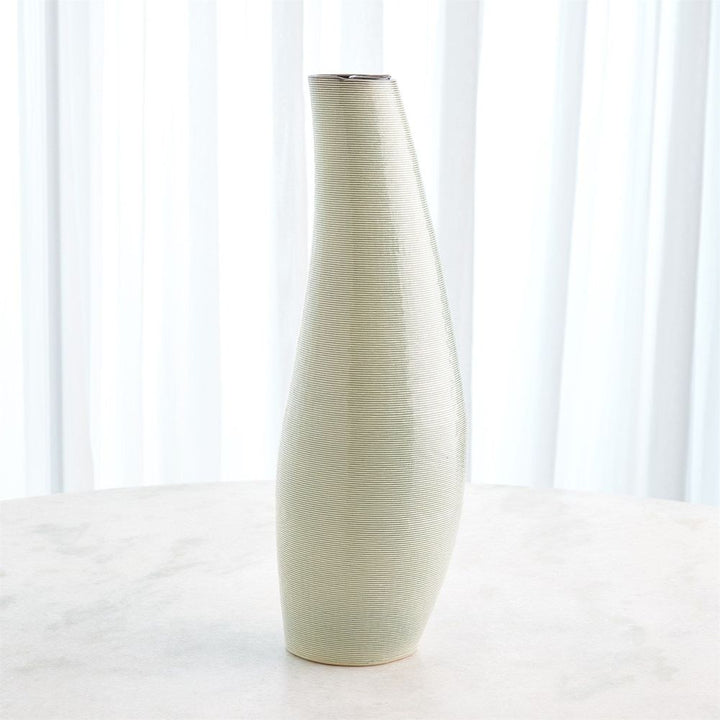 Rift Vase-Washed Green-Med