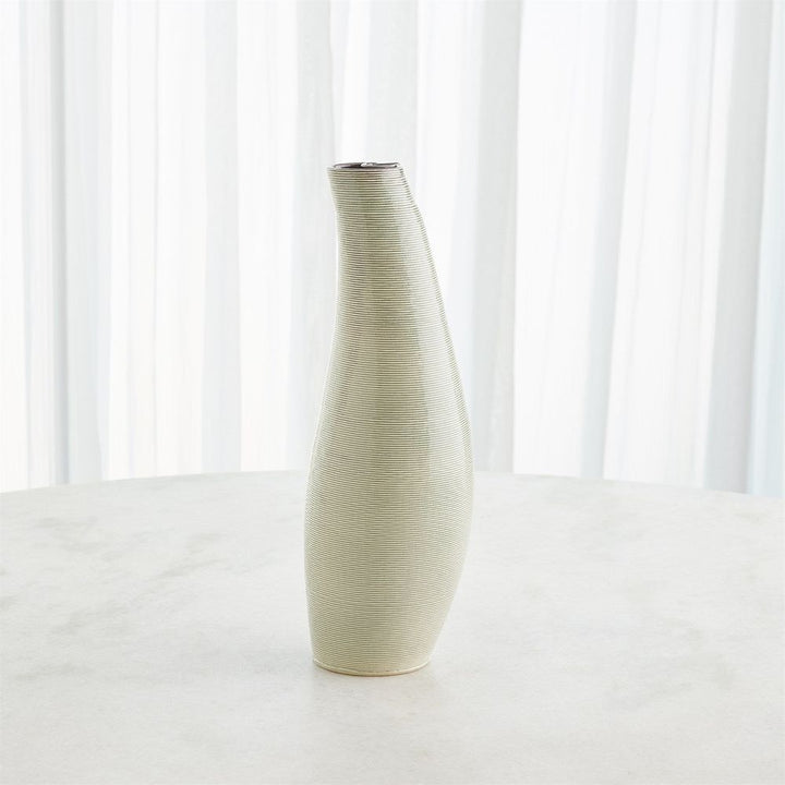 Vases Rift Vase-Washed Green-Med