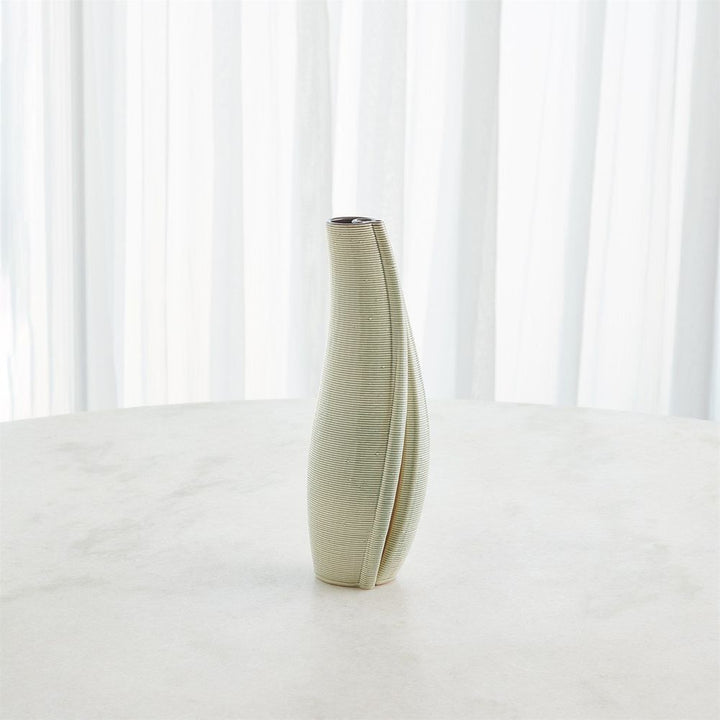 Rift Vase-Washed Green-Med
