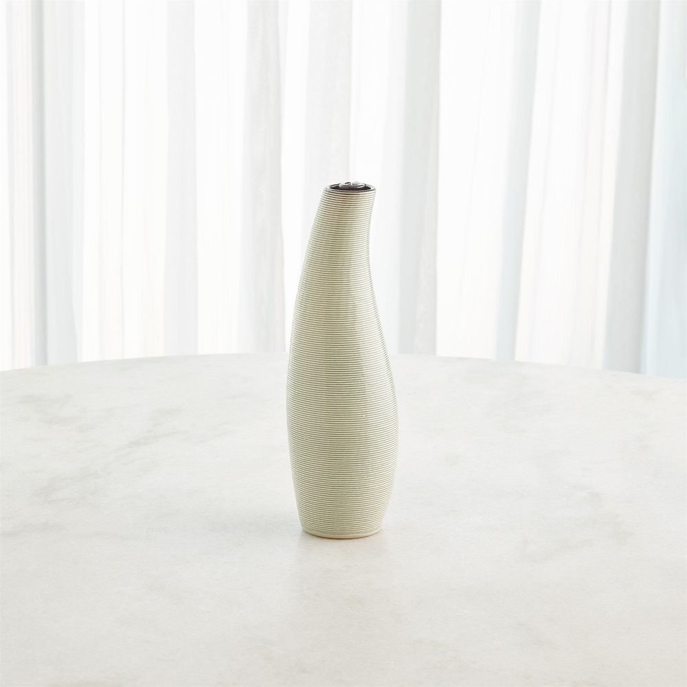 Rift Vase-Washed Green-Med