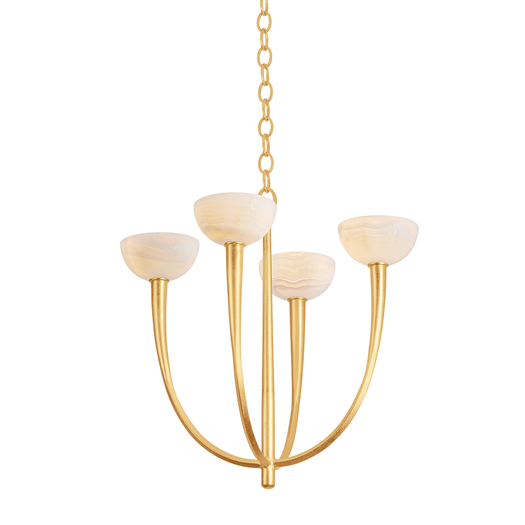 Maywood Chandelier - Vintage Gold Leaf