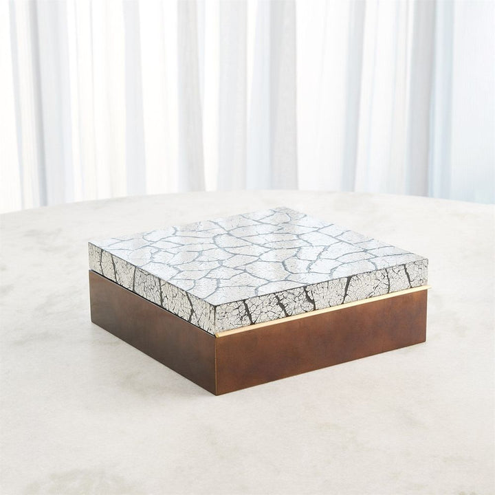 Boxes Eggshell Box - Antique Gold Leaf Large