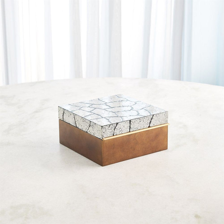 Boxes Eggshell Box-Antique Gold Leaf-Small