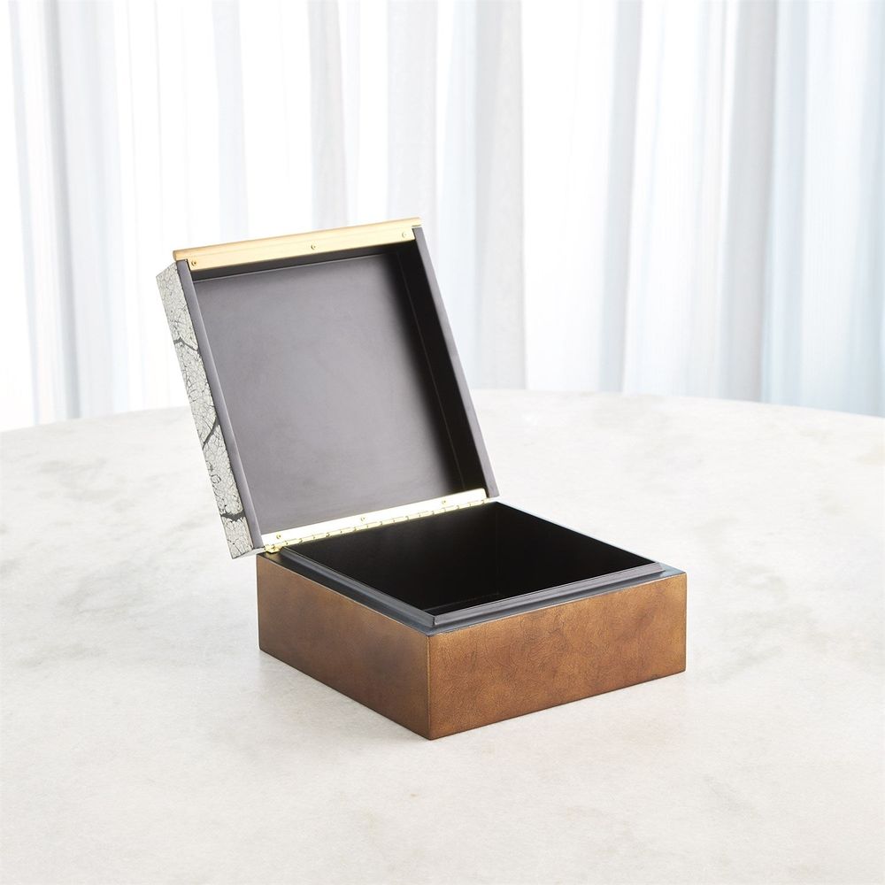 Boxes Eggshell Box-Antique Gold Leaf-Small