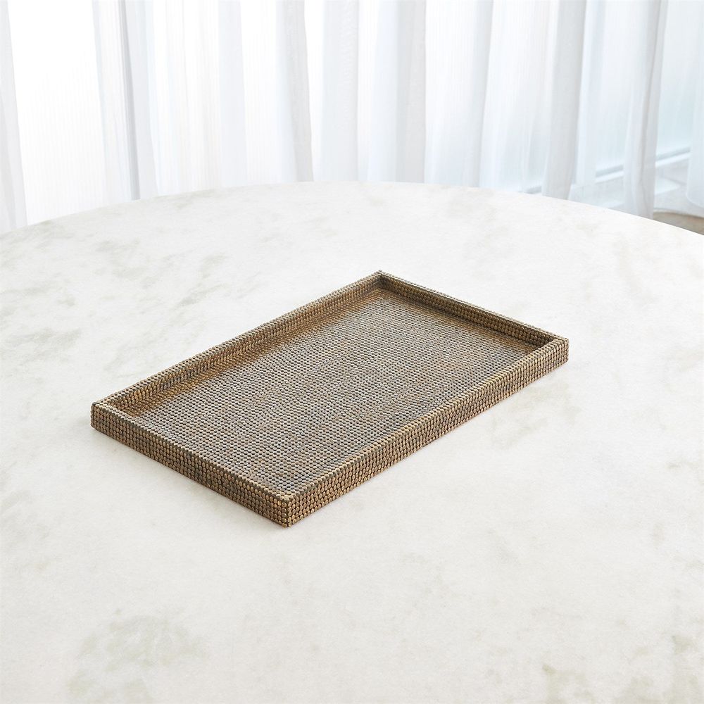Serveware: Trays Lames Tray - Aged Brass Small