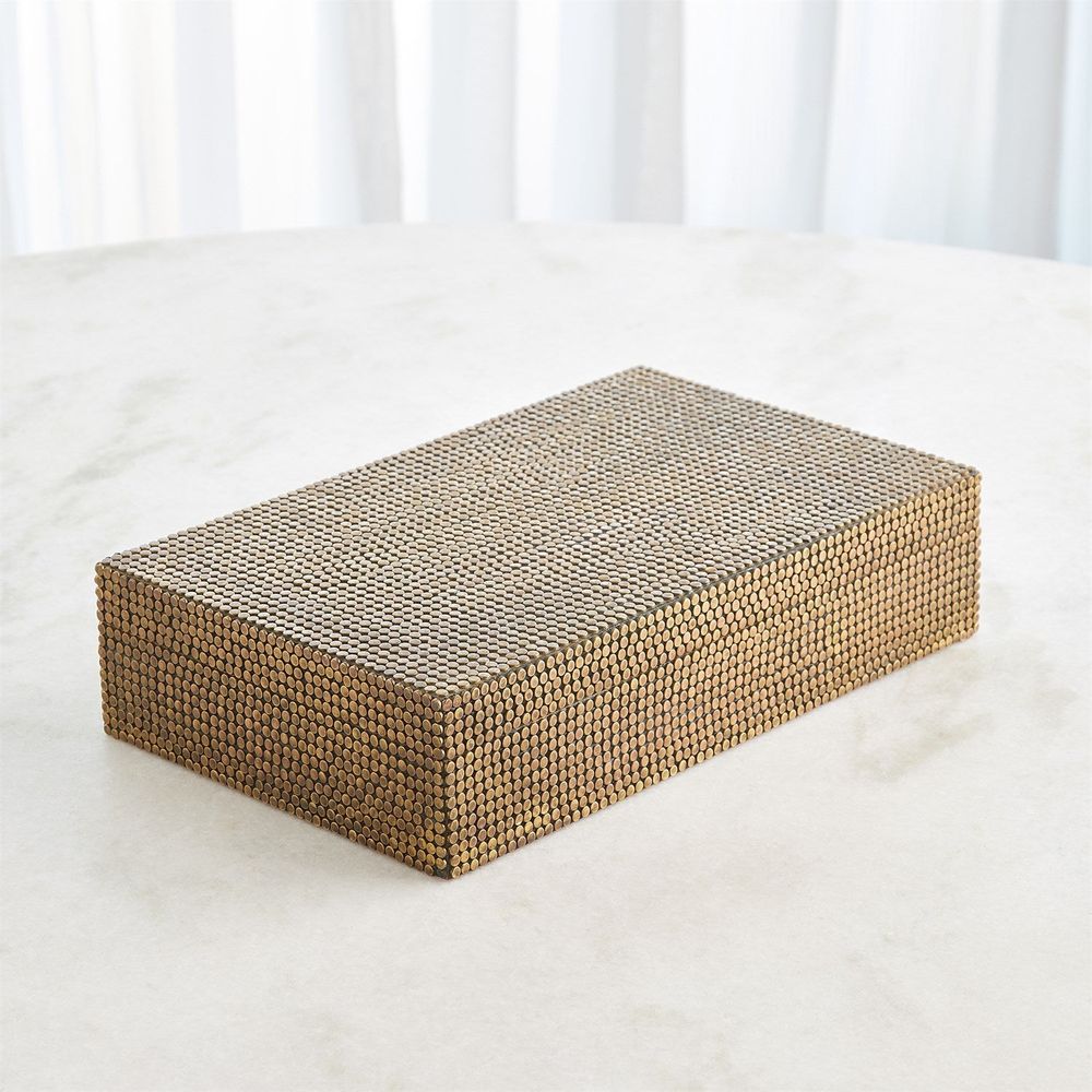Boxes Lames Box - Aged Brass Medium