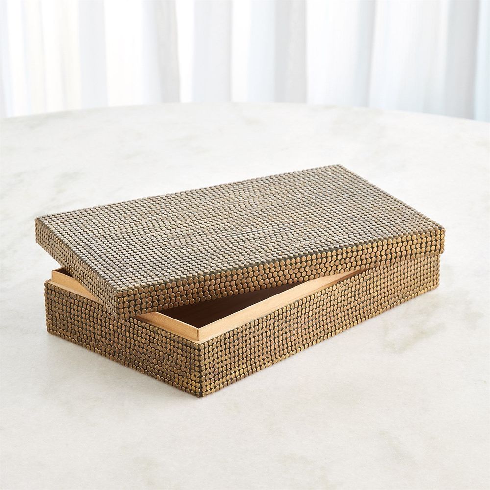 Boxes Lames Box - Aged Brass Large