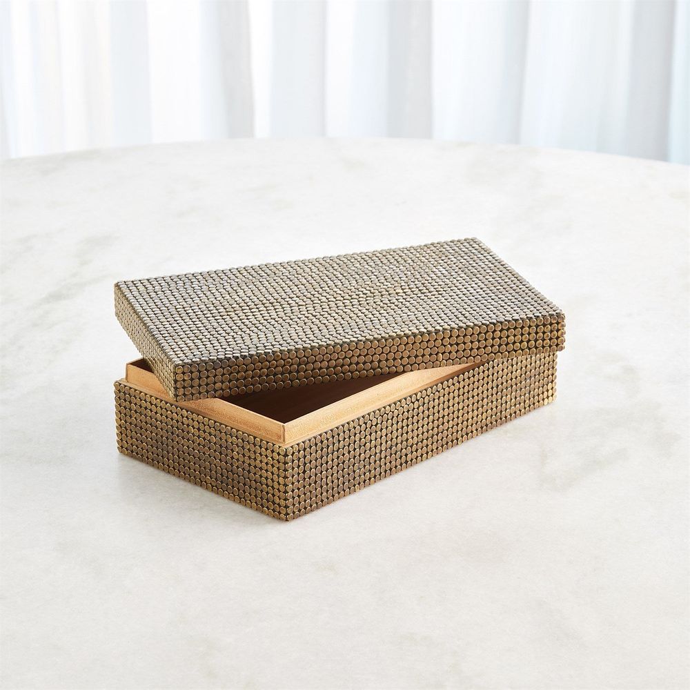 Boxes Lames Box - Aged Brass Medium