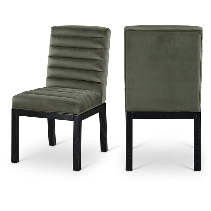Evelyn Green Velvet Upholstered Dining Chair
