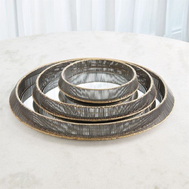Whipped Wire Tray/Mirror-Sm