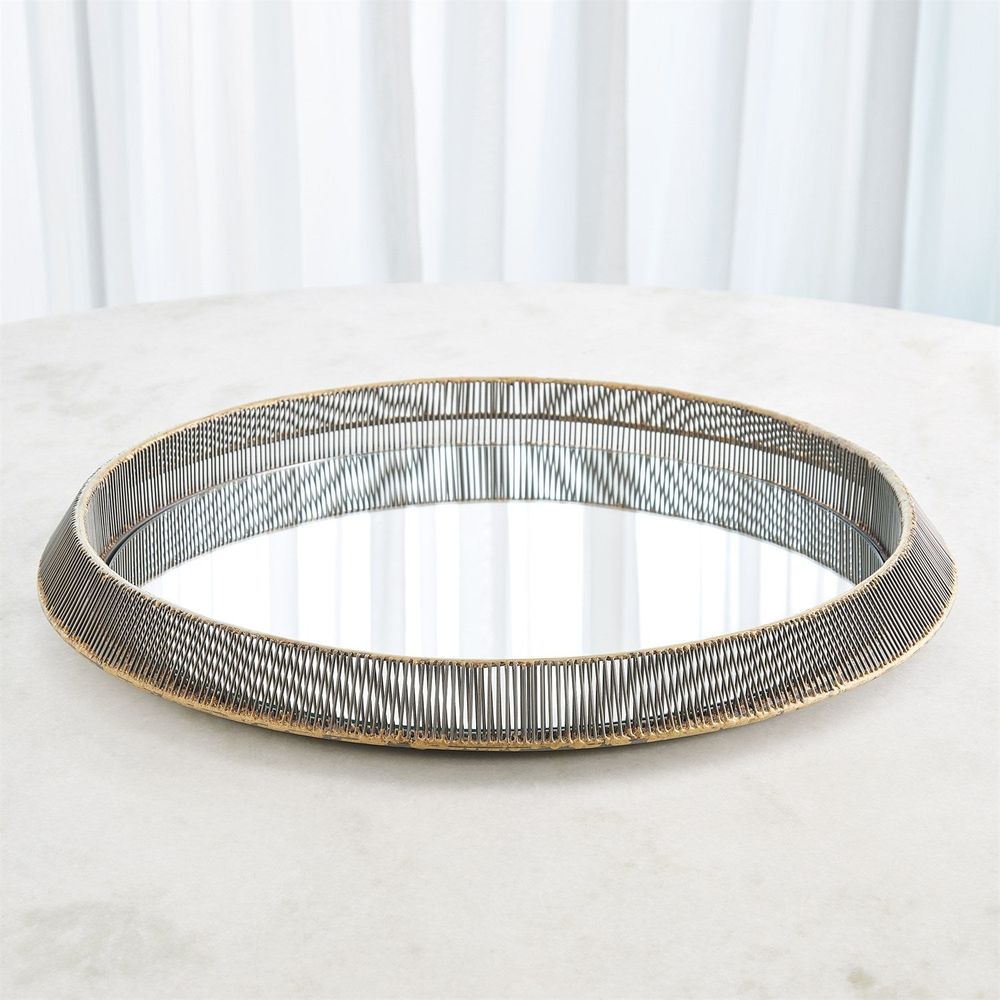 Whipped Wire Tray/Mirror-Sm