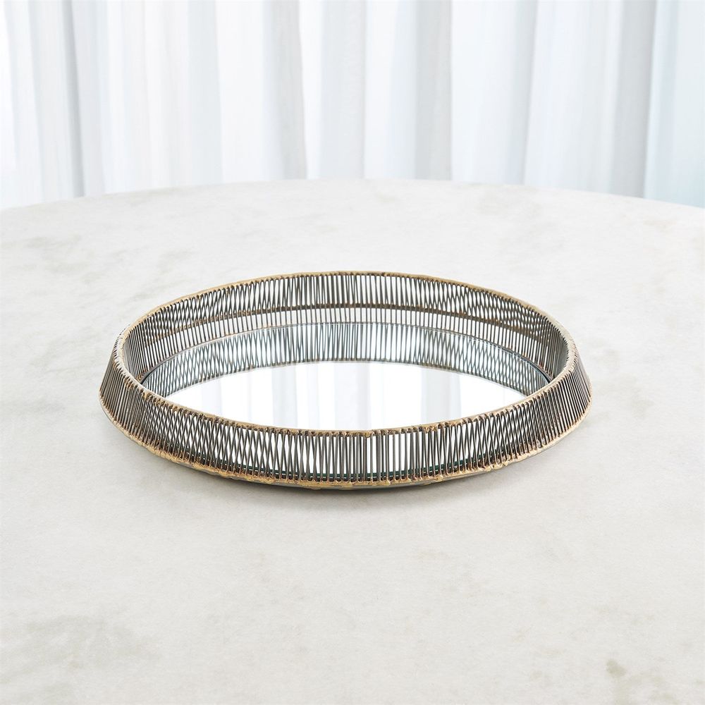 Whipped Wire Tray/Mirror-Med