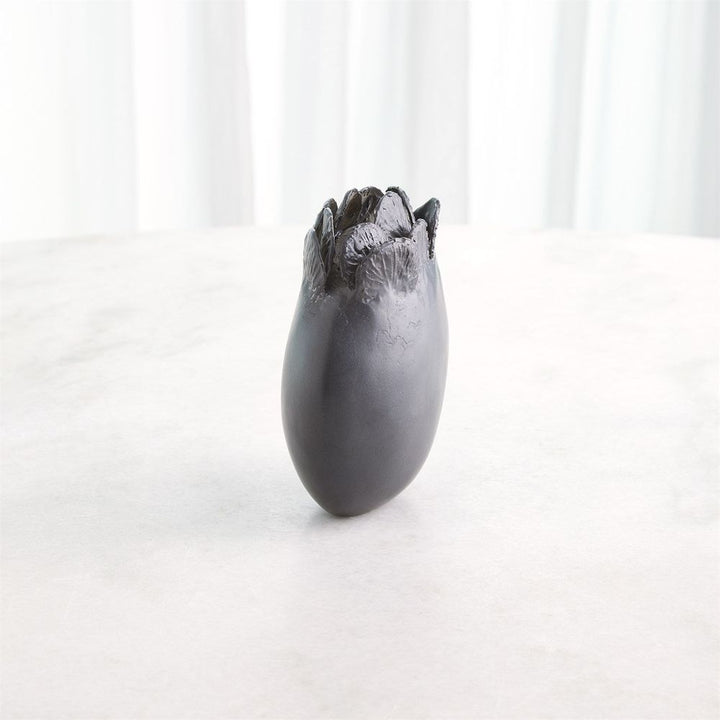 Sand Dollar Vase-Black-Sm