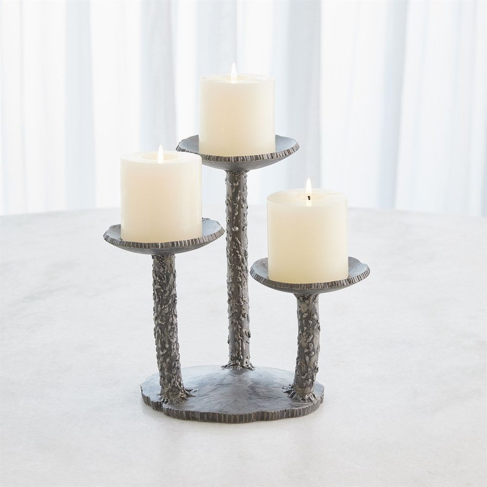 Candle Holders Forest Blossom Candle Holder-Natural Iron