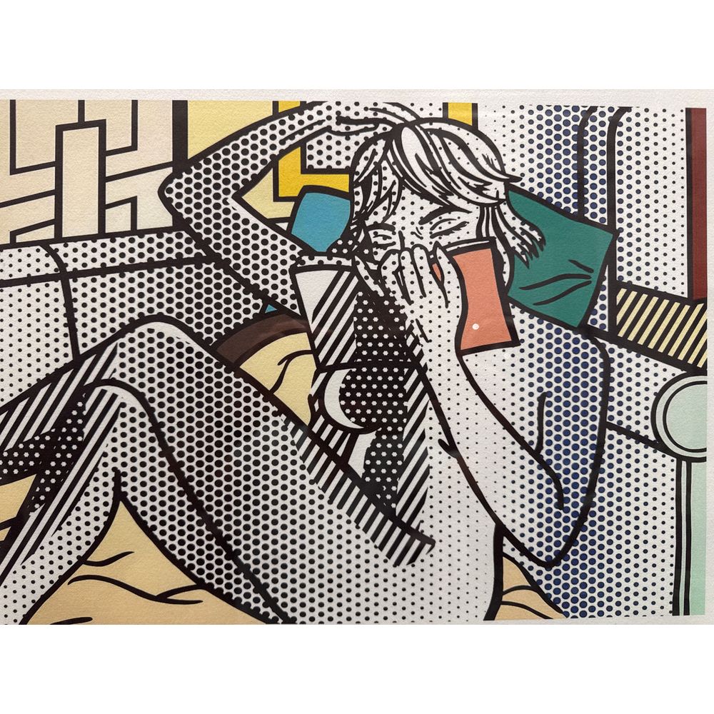 Lichtenstein Serigraph - Reading Woman
