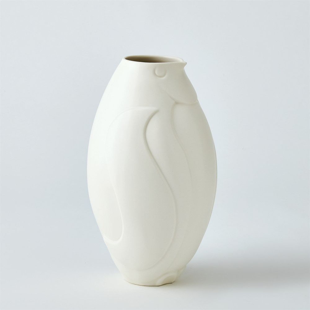 Vases Penguin Vase-Matte White-Wide