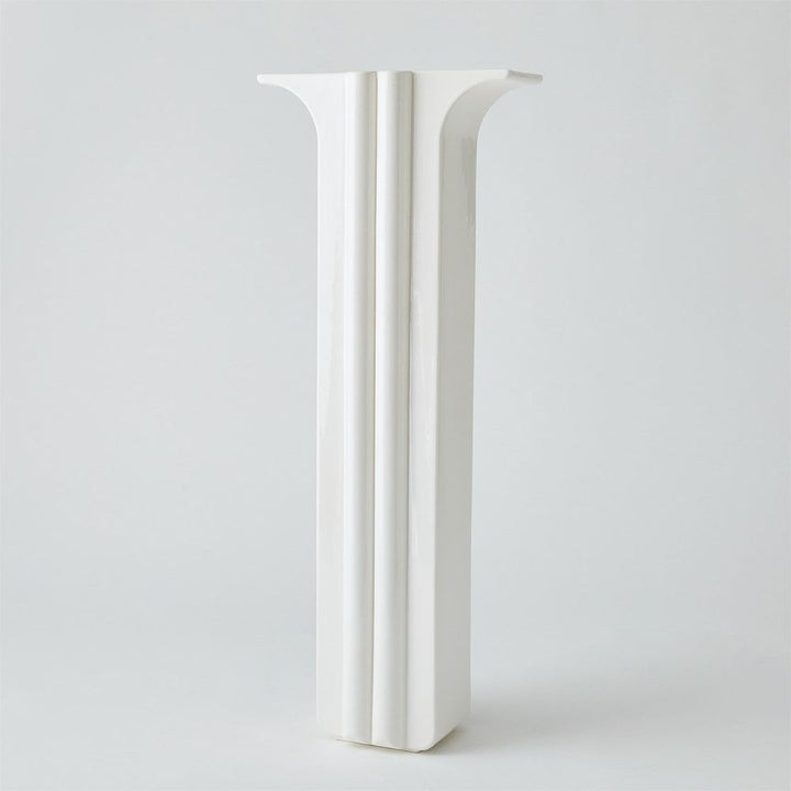 Flying Column Vase-White-Slim