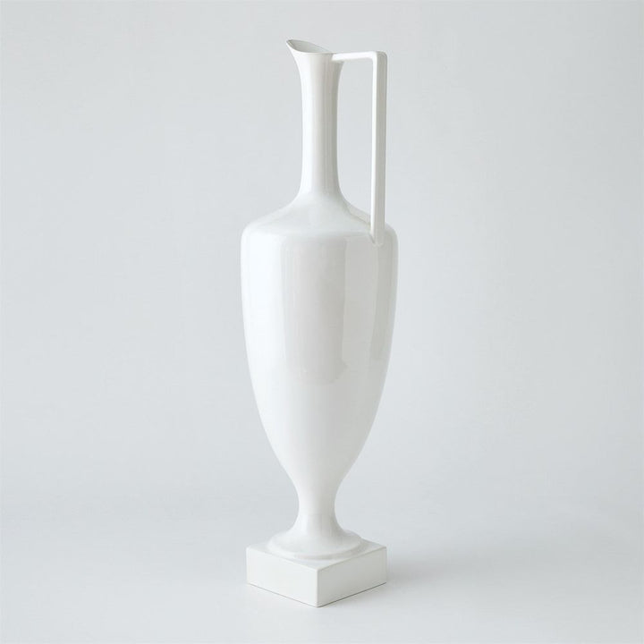 Jars Quiet Curve Urn-White-Sm