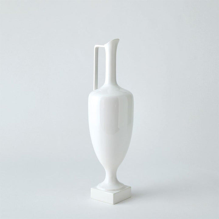 Jars Quiet Curve Urn-White-Sm