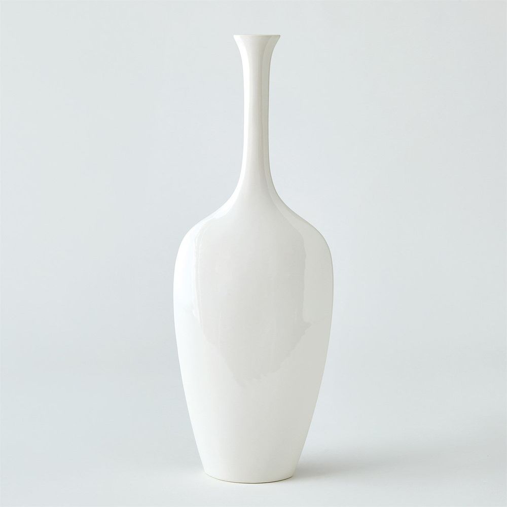 Silhouette Vase-White-Round