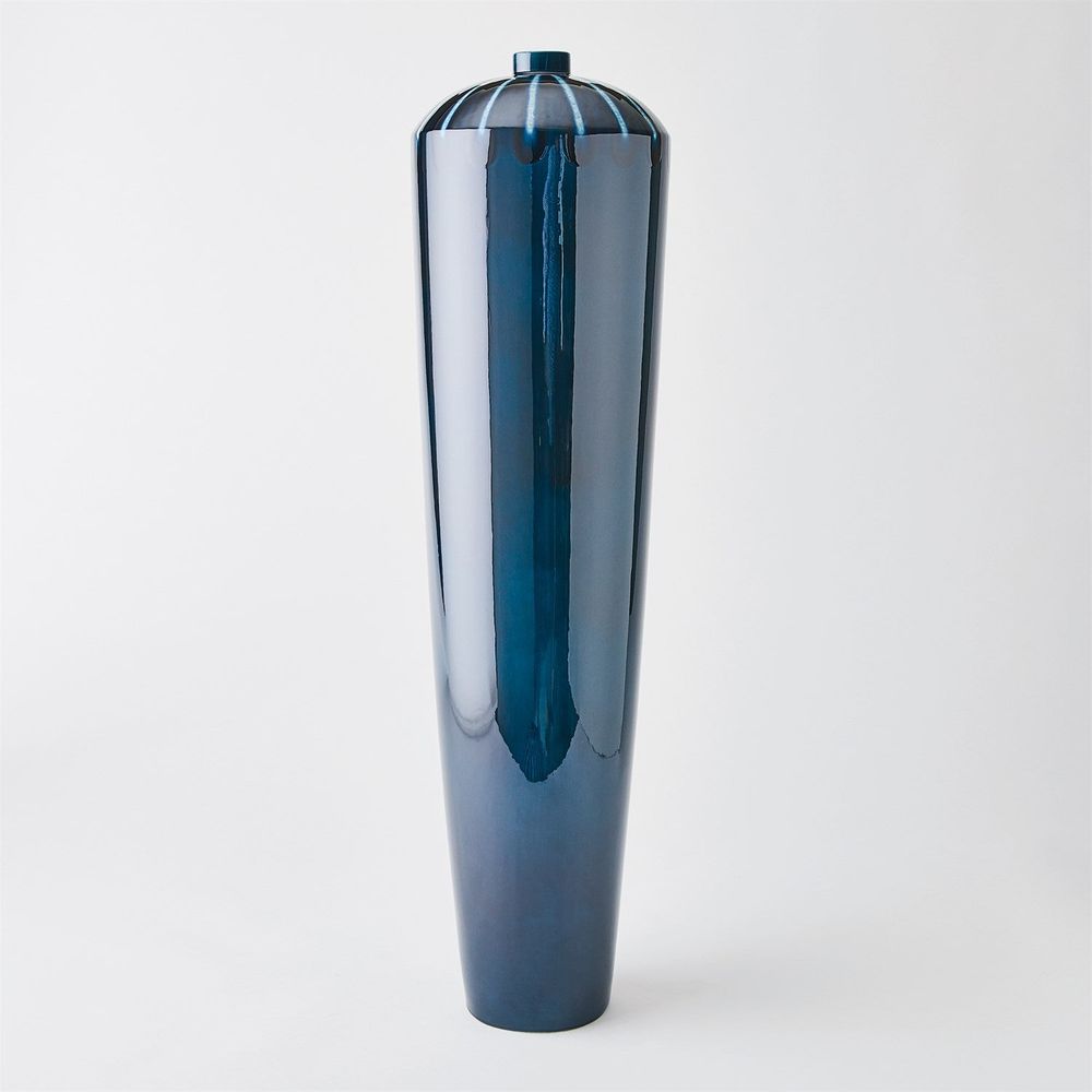 Vases Domed Vase-Reactive Blue-Wide