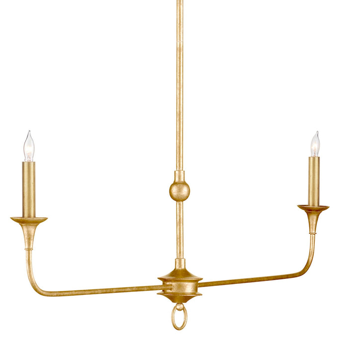 Chandeliers Nottaway Linear Gold Chandelier