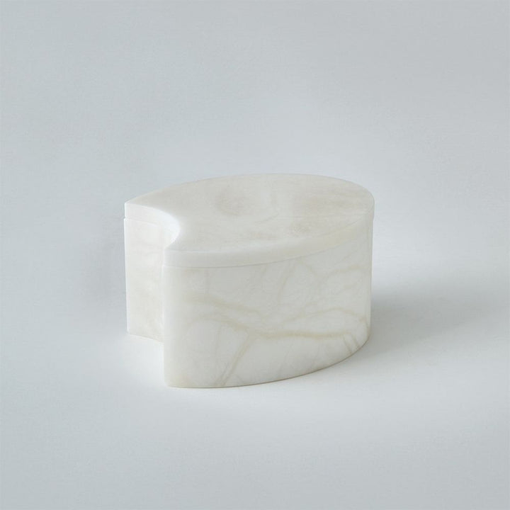 Bathroom Accessories & Decor Alabaster Oval Tissue Box
