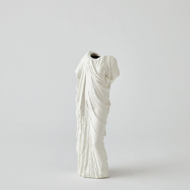 Greco Vase-Matte White-Sm
