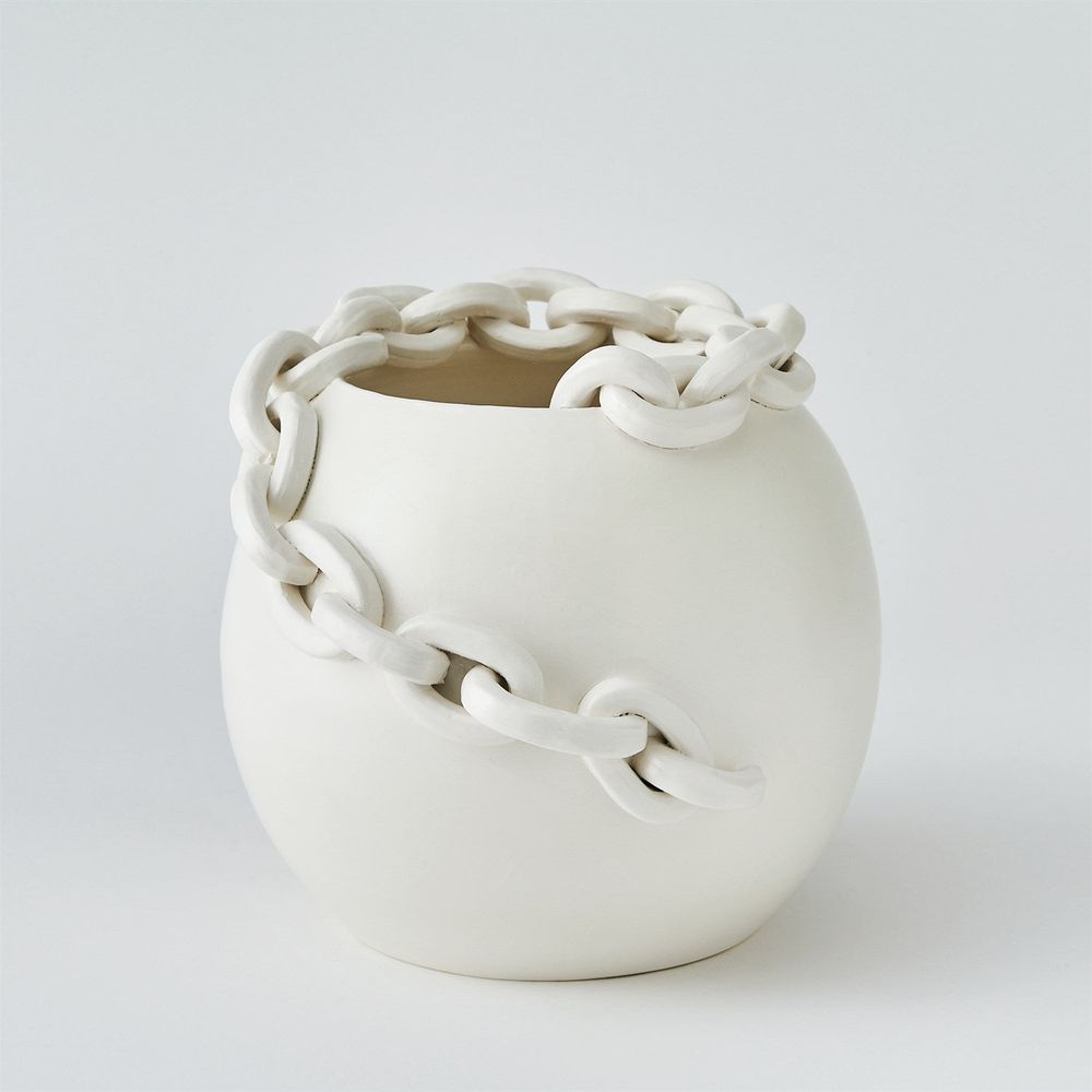 Catena Vase-Matte White