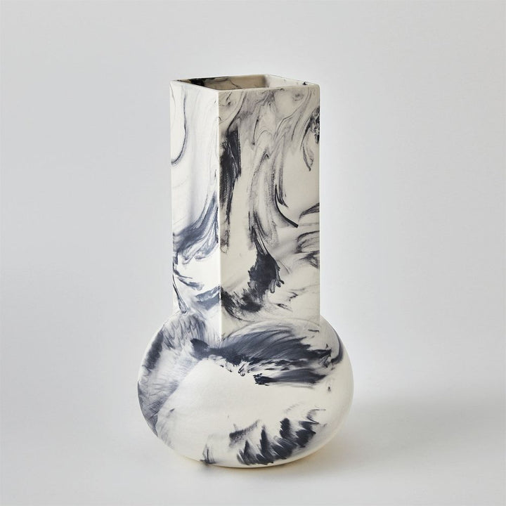 Crocus Vase-Blue Marble-Sm