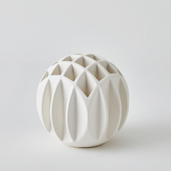 Vases Bud Ball Vase-Matte White-Lg