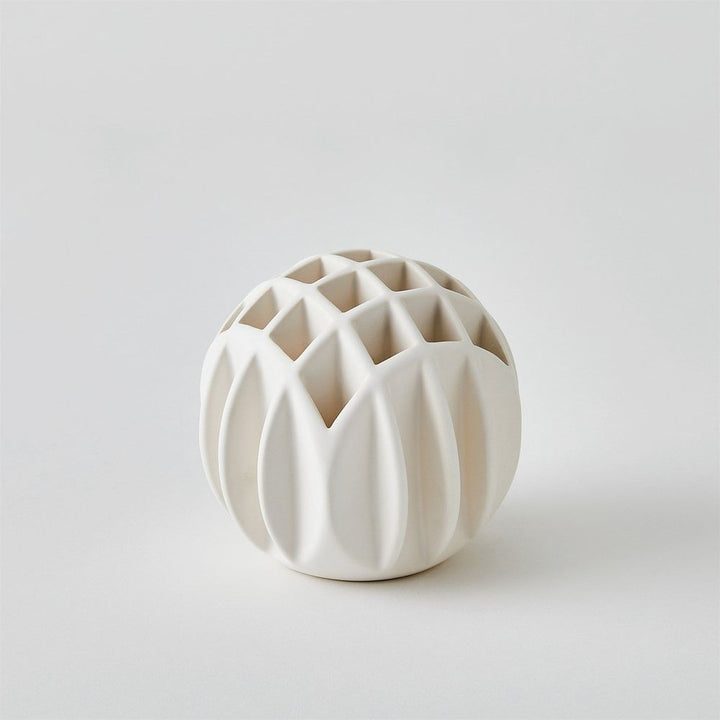 Vases Bud Ball Vase-Matte White-Lg