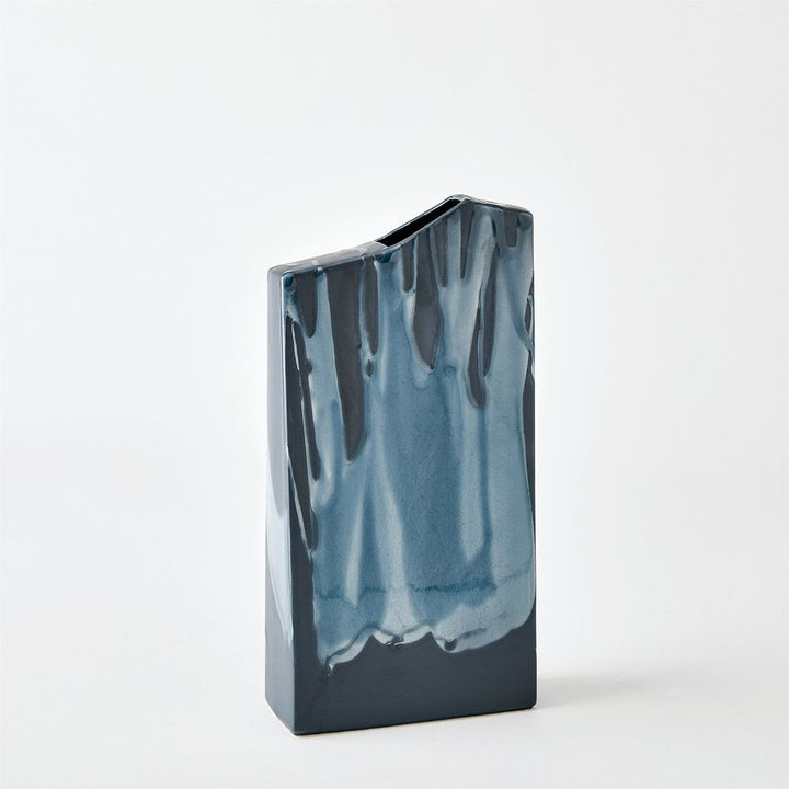 Vases Column Splash Vase-Reactive Blue-Sm
