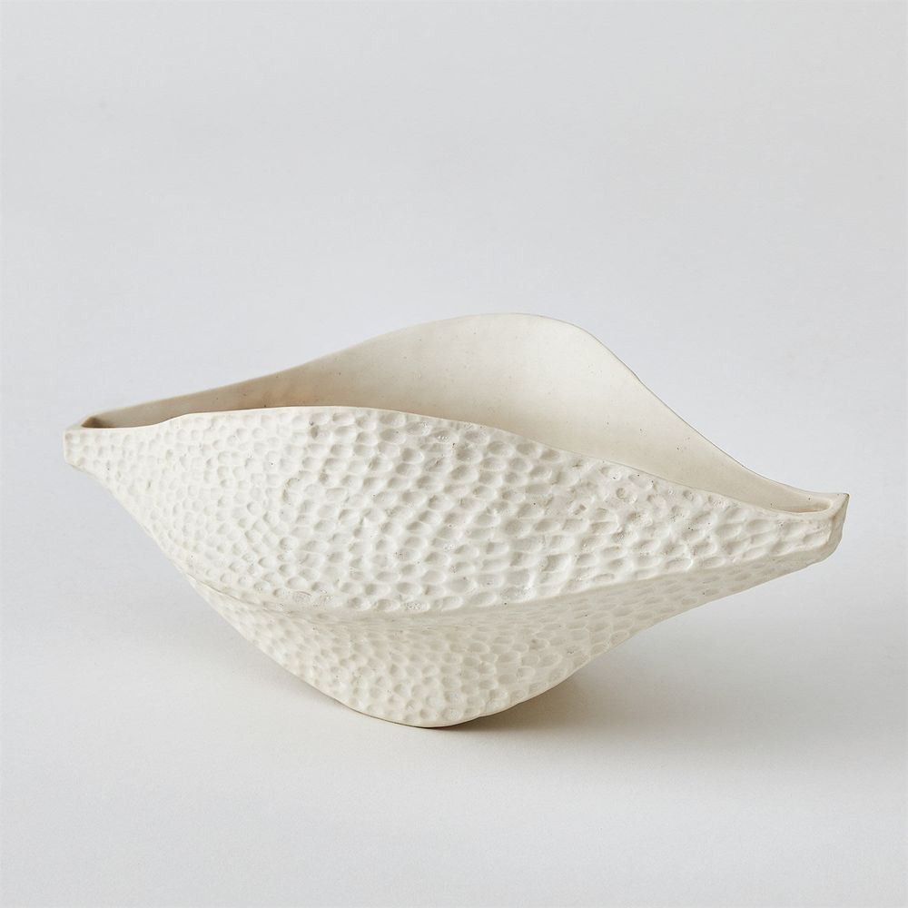 Decorative Objects Porcelain Pod - Matte White Large