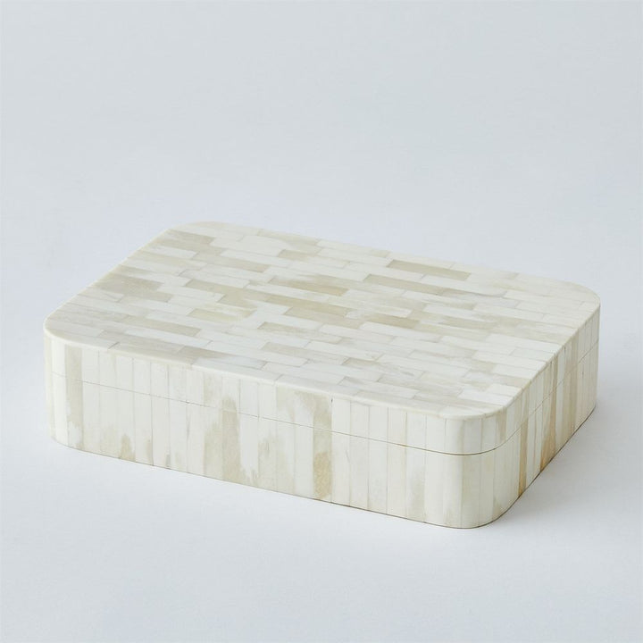 Boxes Super Ellipse Box-White Bone-Lg