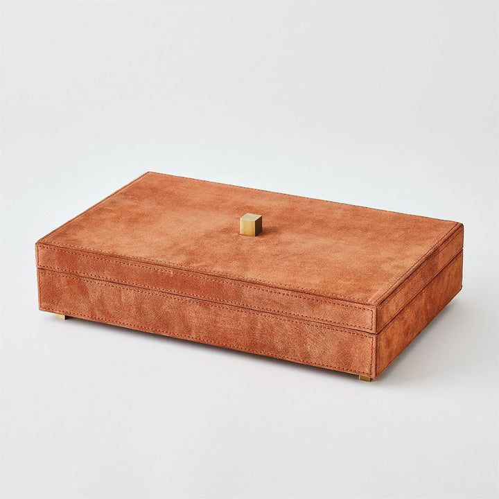 Posh Box-Rust Suede-Lg