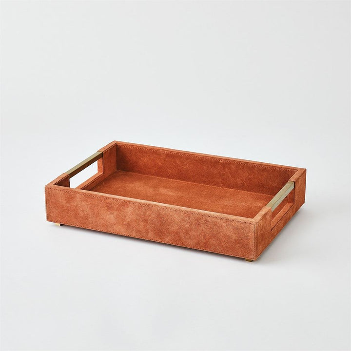 Posh Box-Rust Suede-Lg