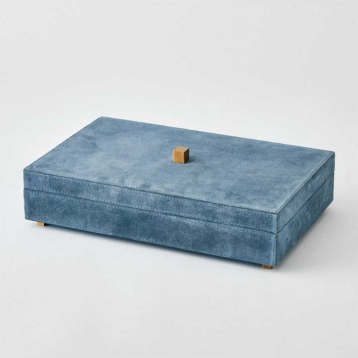 Posh Box-Dusty Blue Suede-Sm
