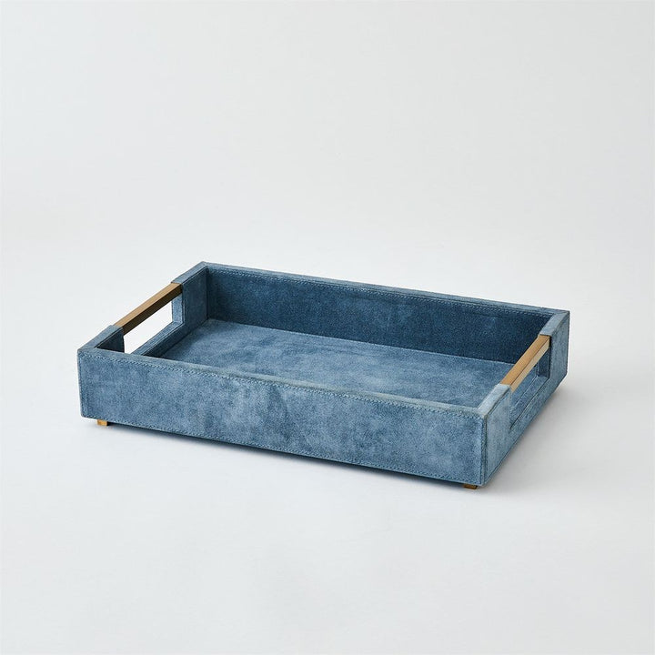 Posh Box-Dusty Blue Suede-Lg