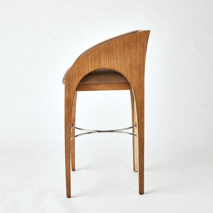 Arches Bar Stool - Nutmeg/Champagne