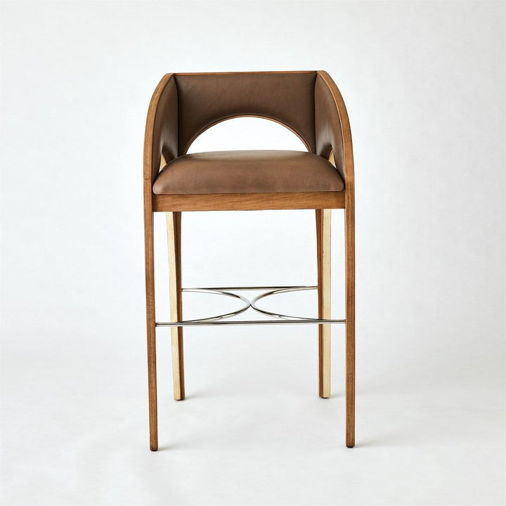 Bar & Counter Stools Arches Bar Stool - Nutmeg/Champagne
