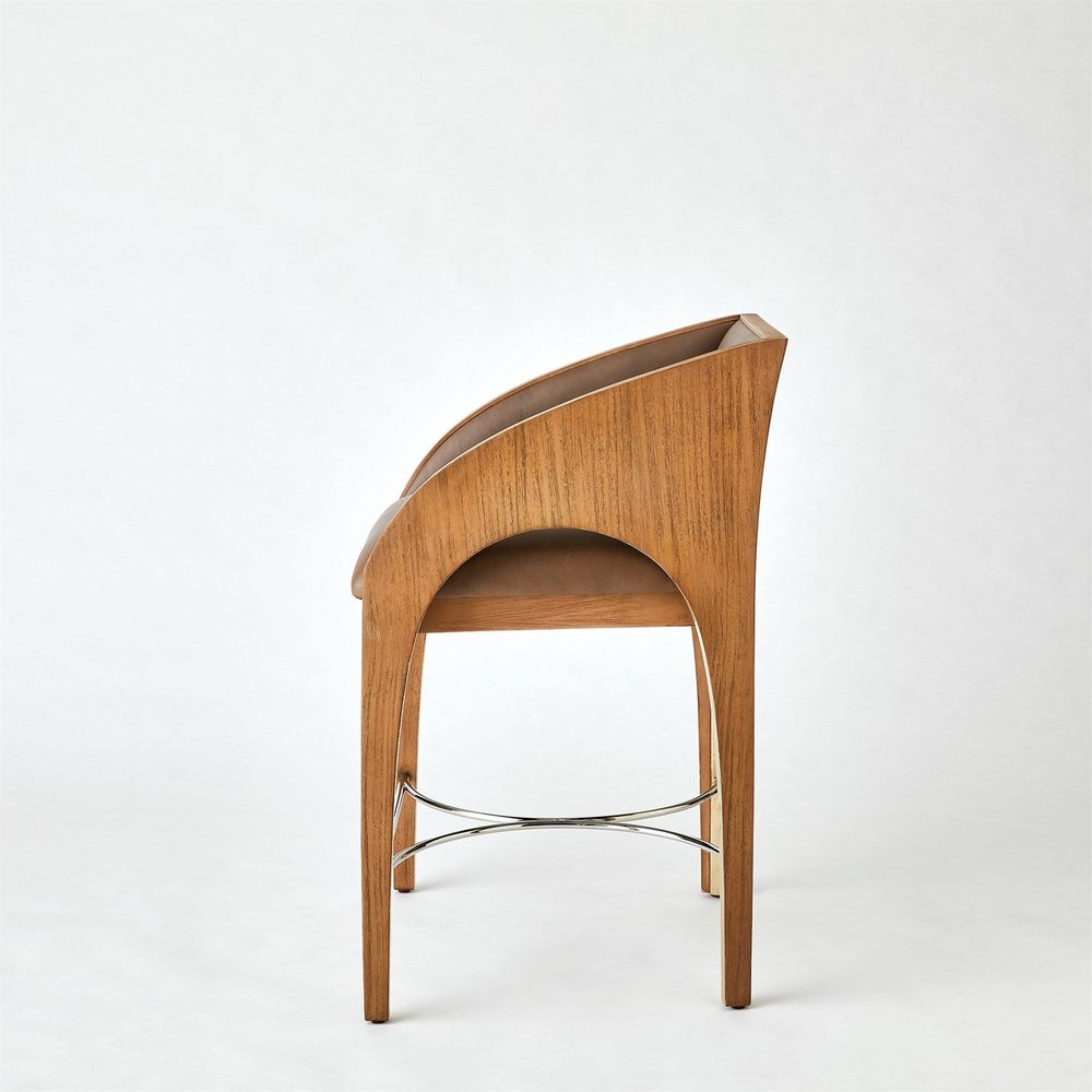 Arches Counter Stool - Nutmeg/Champagne
